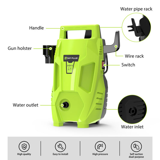 Portable Electric Car Washer High Pressure Cleaning Gun