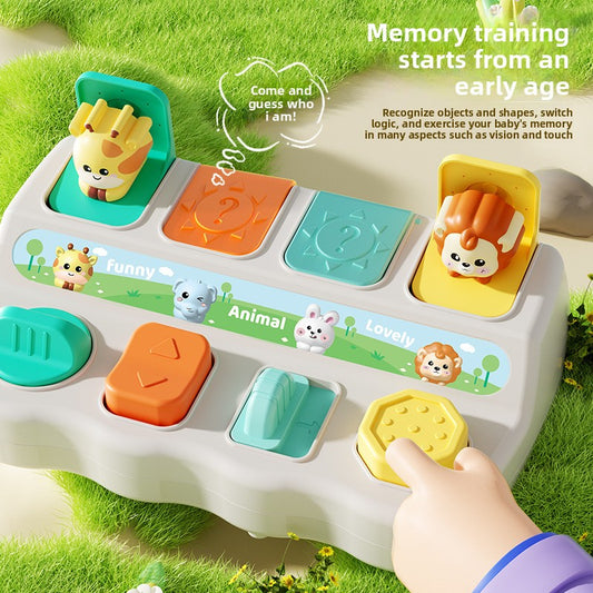 Children's Causality Pop-up Switch Box Toy Hide-and-seek 1-year-old Baby Machine Box Baby Educational Early Education