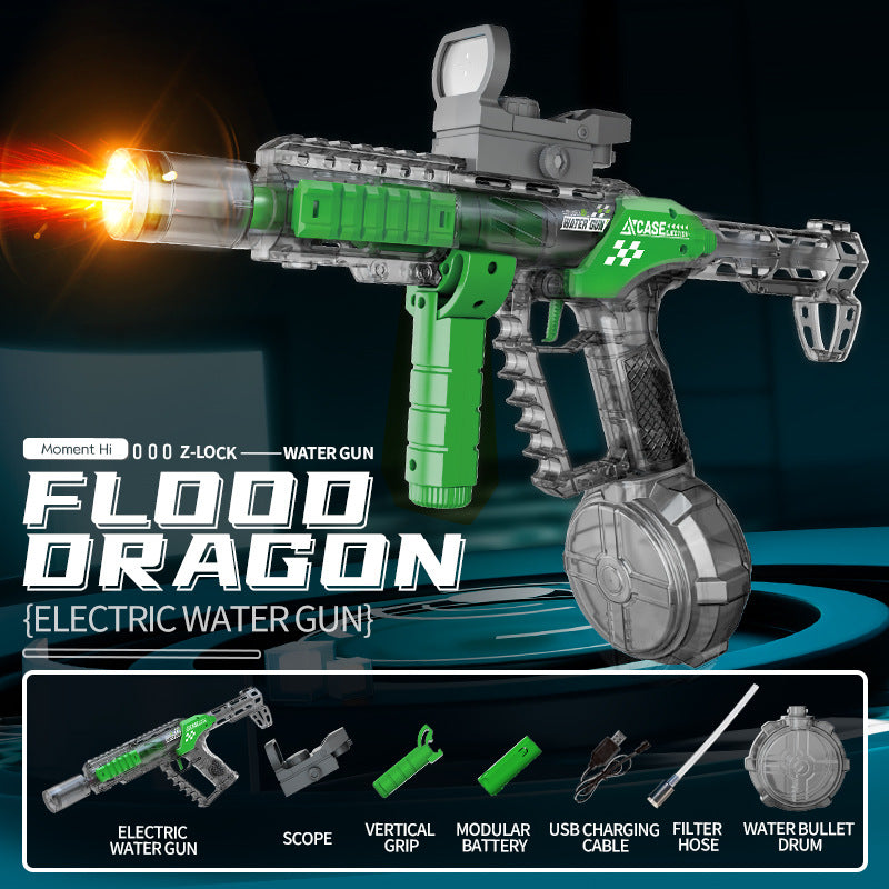 Automatic Electric Water Gun with Flashing Lights