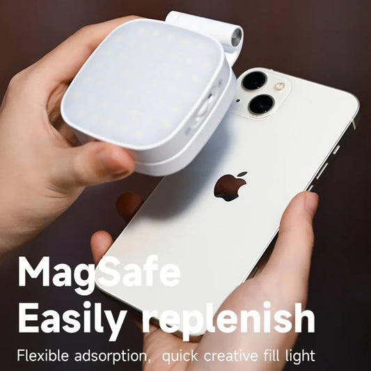 2-In-1 Magnetic Portable Makeup Mirror & Selfie Light