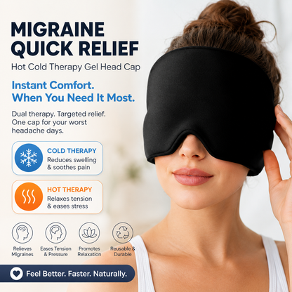 Migraine Quick Relief Hot Cold Therapy Gel Head Cap