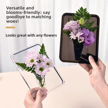 Transparent Photo Frame Vase Hydroponic Desktop Decor