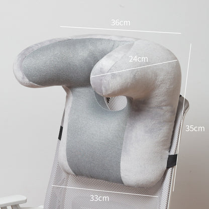 Ergonomic Office Sleeping Pillow for Neck and Back Support, Comfy Nap Headrest Cushion