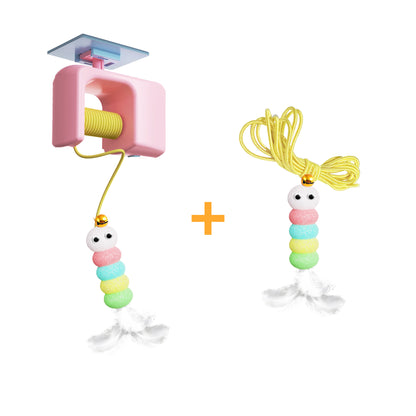 Electric Hanging Cat Toy with Feather