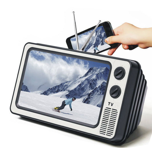 Retractable Phone Screen Amplifier with TV Design