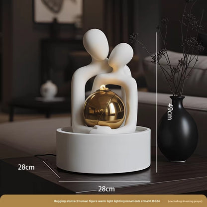 Modern Lotus Water Feature with Circulating Pump