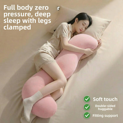 Velvet Long Pillow for Side Sleeping