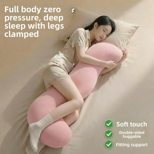 Velvet Long Pillow for Side Sleeping