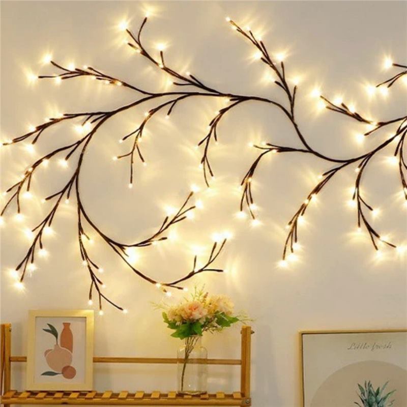 Bendable Rattan LED Decorative Lighting with Remote Control