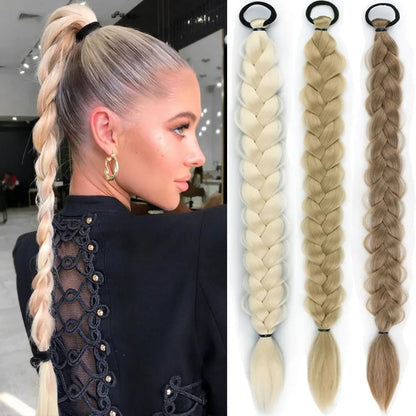 Synthetic Hair Ponytail Extension Braid