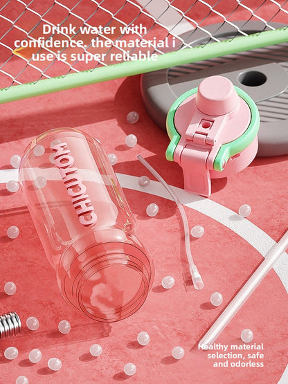 Spray Dual Drink Tritan Water Bottle with Carrying Loop