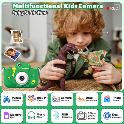 Kids Digital Camera with Dual Camera and Games