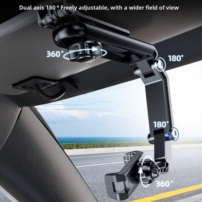 Car phone stand and sun visor