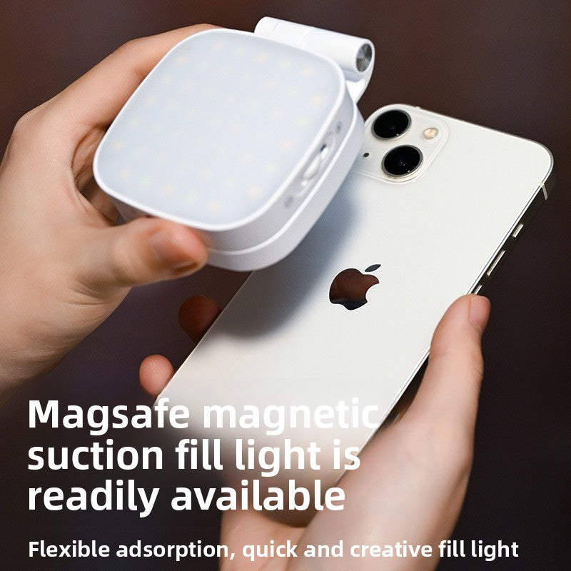 2-In-1 Magnetic Portable Makeup Mirror & Selfie Light