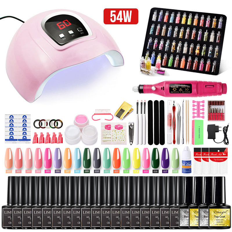 Professional Nail Art Kit with 80 Colors