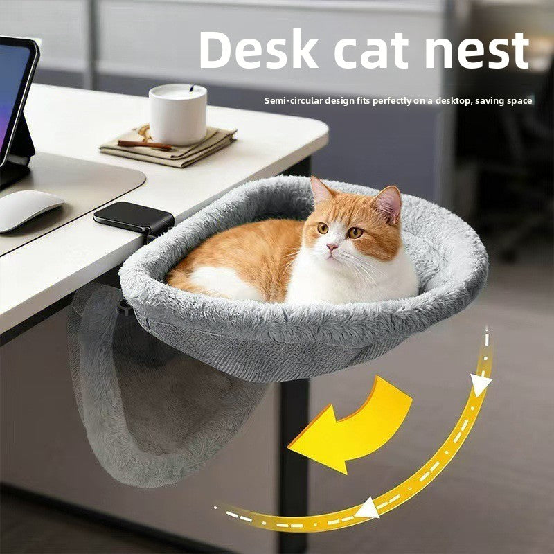 Foldable Cat Bed Desk Hammock