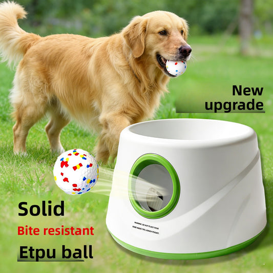 Automatic Dog Ball Launcher with Chew-Resistant Balls