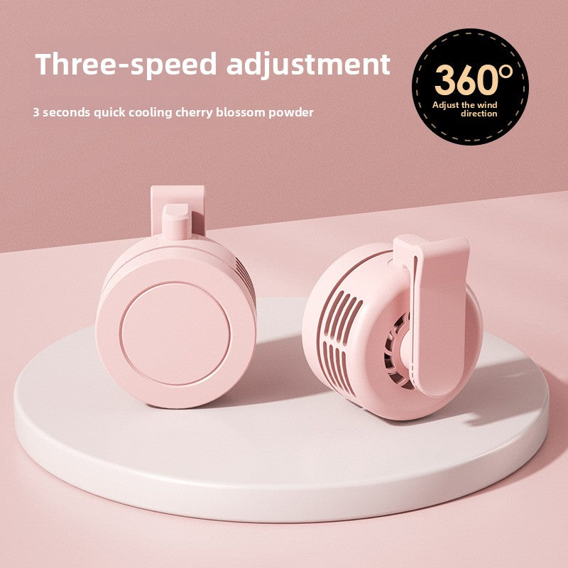 Clip-On USB Portable Fan with Rechargeable Battery