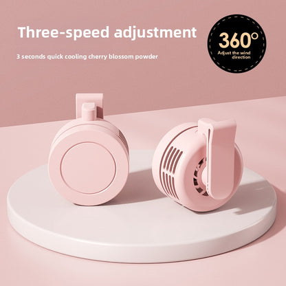 Clip-On USB Portable Fan with Rechargeable Battery