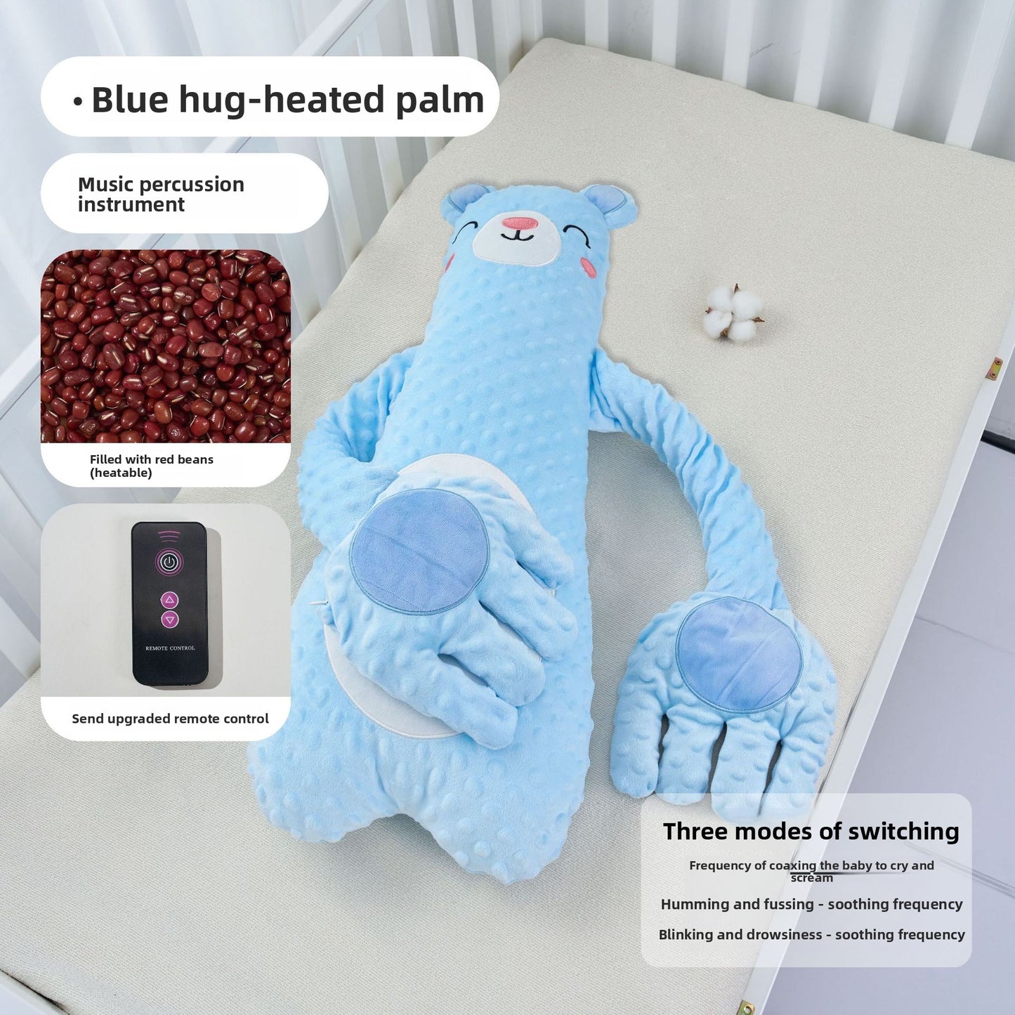 Remote Control Baby Soothing Pillow with Patting and Lullaby