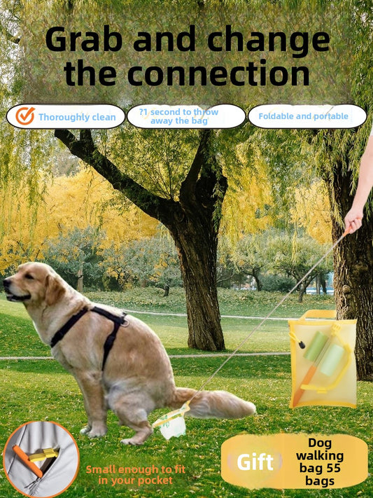 Foldable Dog Waste Scooper with Bags