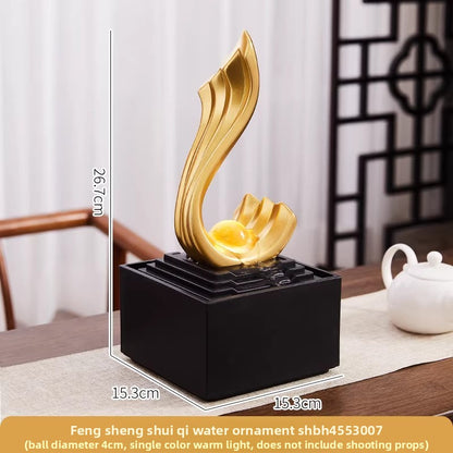 Modern Lotus Water Feature with Circulating Pump