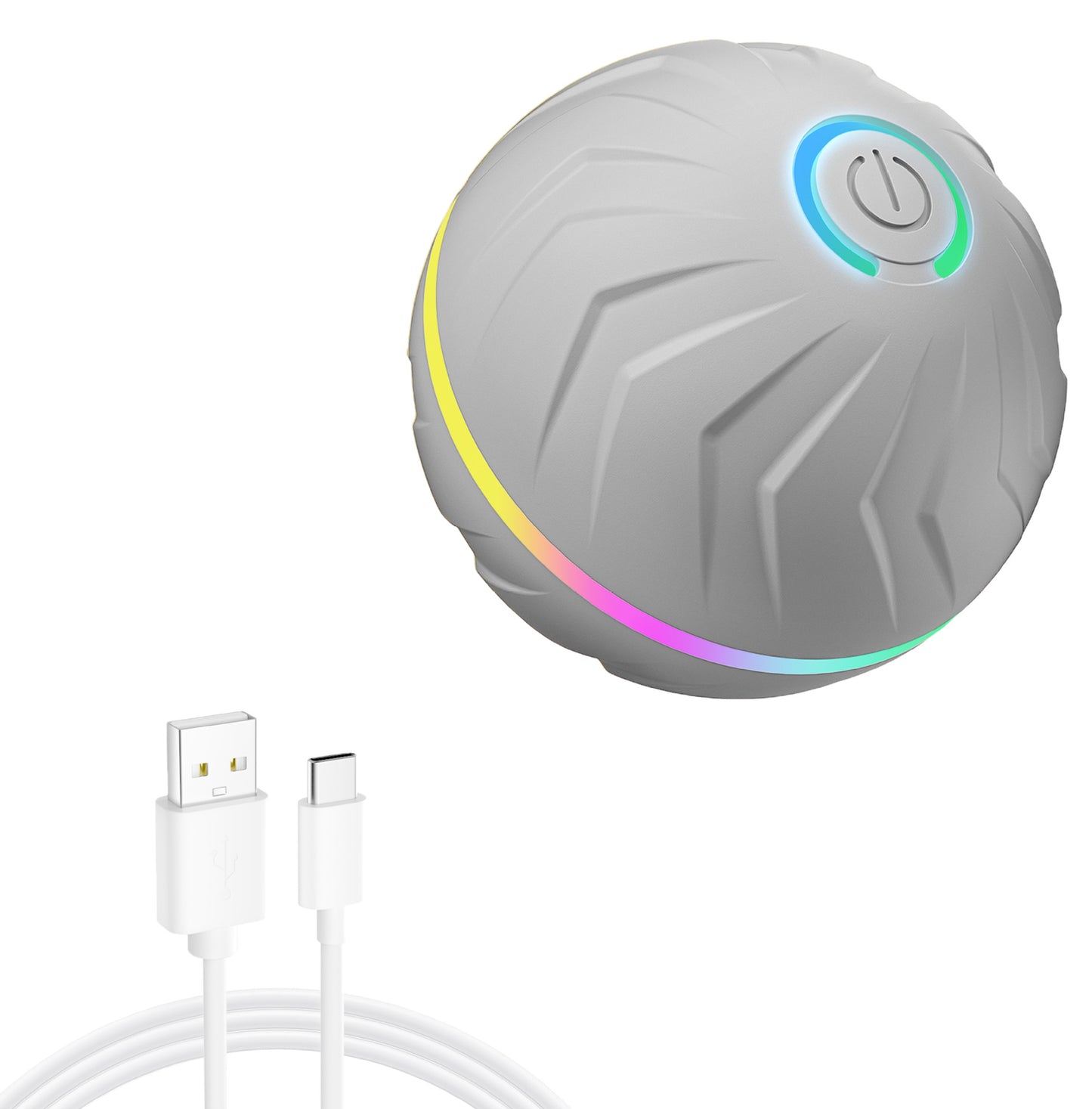 Electric Pet Food Dispensing Ball Interactive Dog Toy