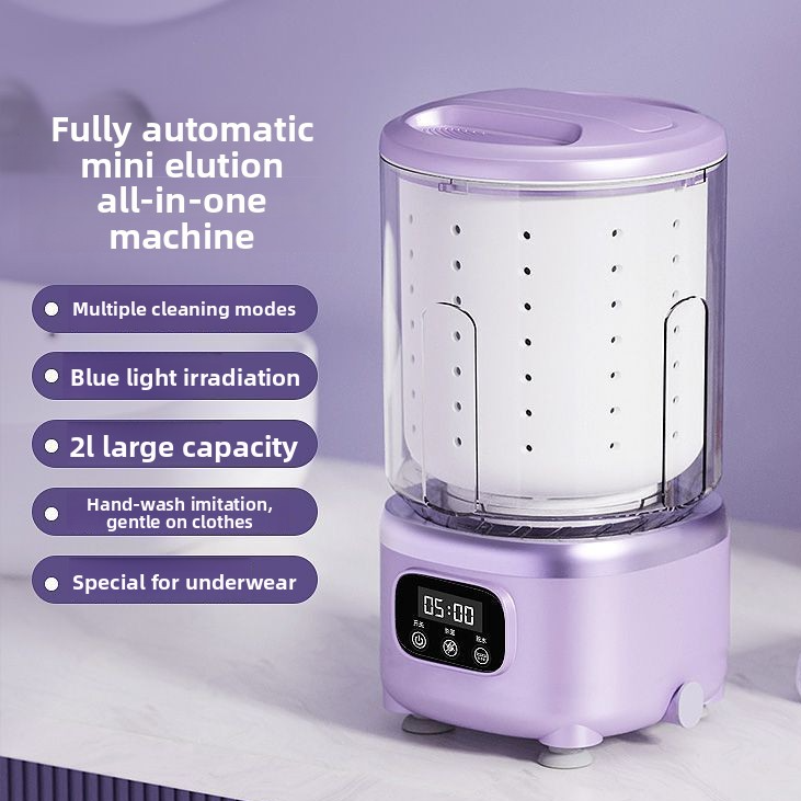 Mini Portable Washing Machine with Blue Light Sterilization