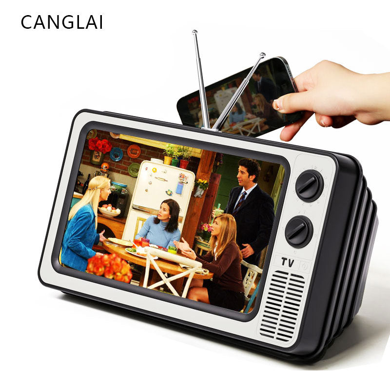 Retractable Phone Screen Amplifier with TV Design