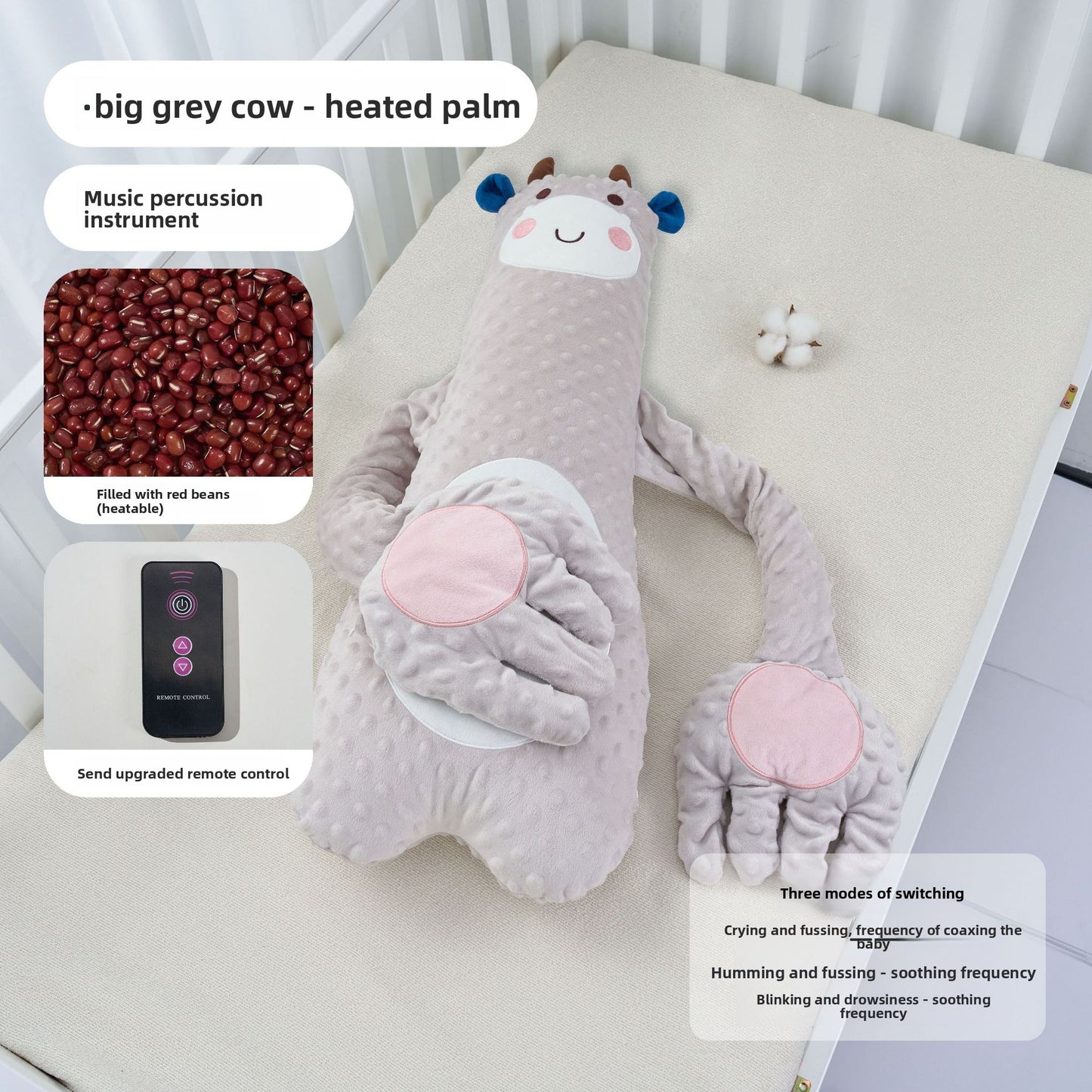 Remote Control Baby Soothing Pillow with Patting and Lullaby