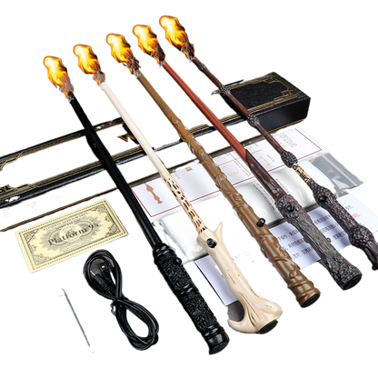 Resin Flame Fireball Magic Wand for Cosplay