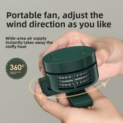 Clip-On USB Portable Fan with Rechargeable Battery