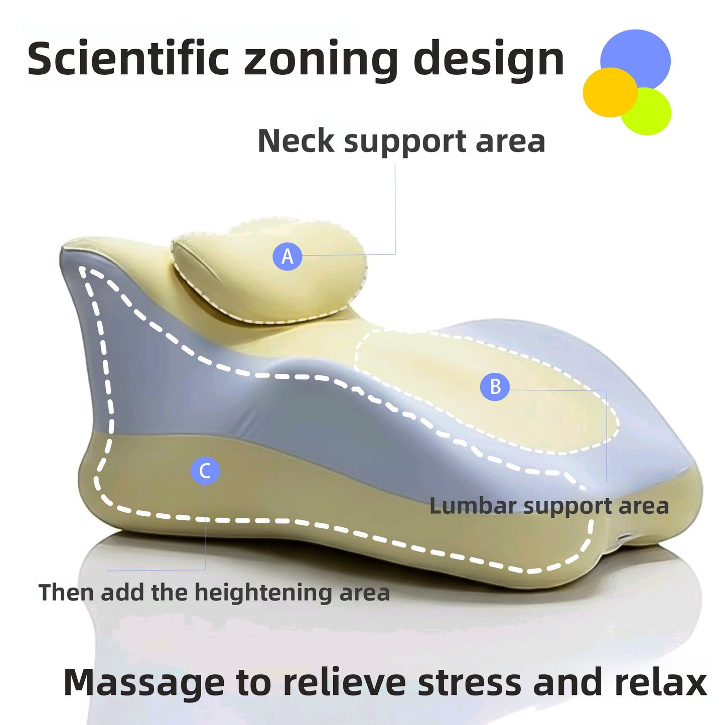 Multifunctional Memory Foam Prone Sleeping Pillow