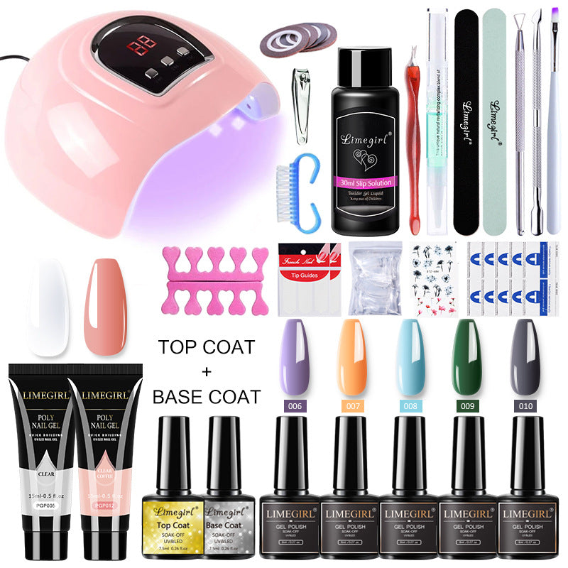Professional Nail Art Kit with 80 Colors