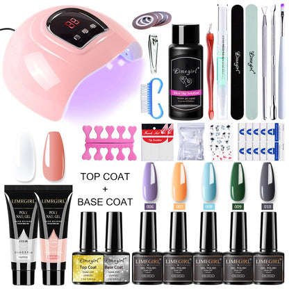 Professional Nail Art Kit with 80 Colors