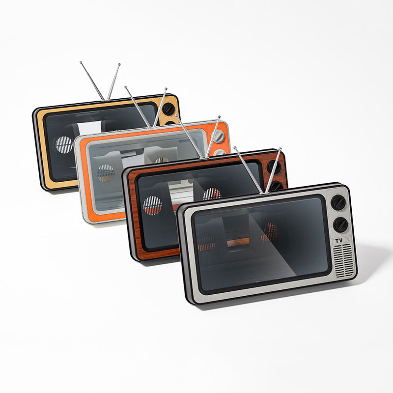 Retractable Phone Screen Amplifier with TV Design