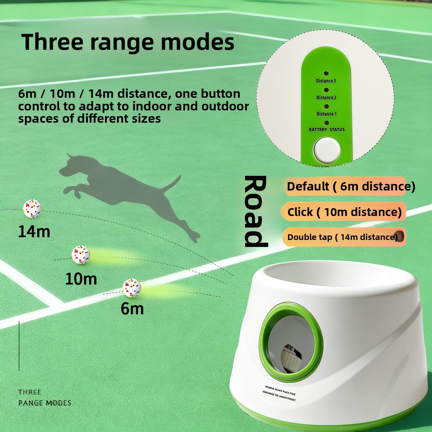 Automatic Dog Ball Launcher with Chew-Resistant Balls