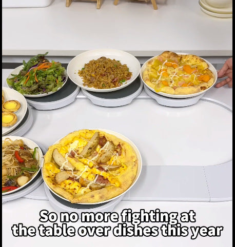 Expandable Modular Rotating Serving Tray