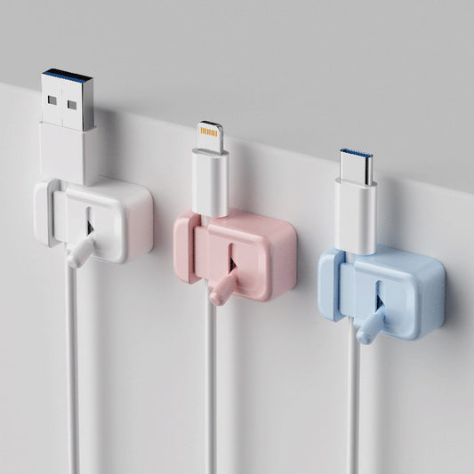 Toggle Lever Switch Cable Organizer Desktop Adhesive Holder