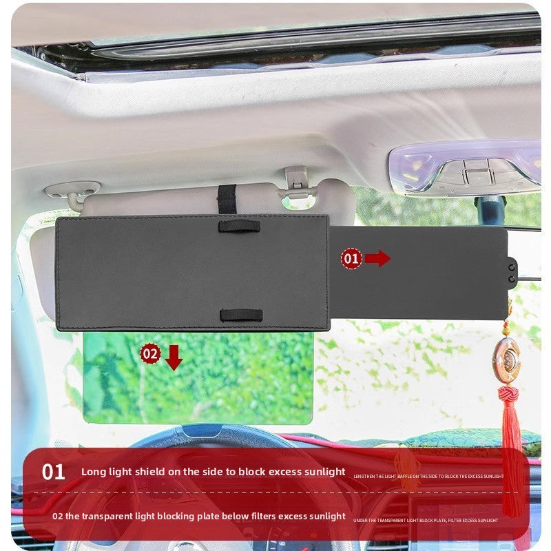 Retractable Car Sunshade, Anti-Glare Universal Fit Sun Visor