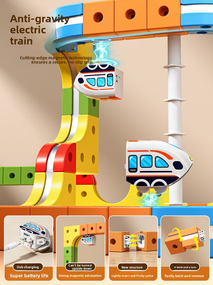 Magic Transformable Magnetic Track Cube Building Set