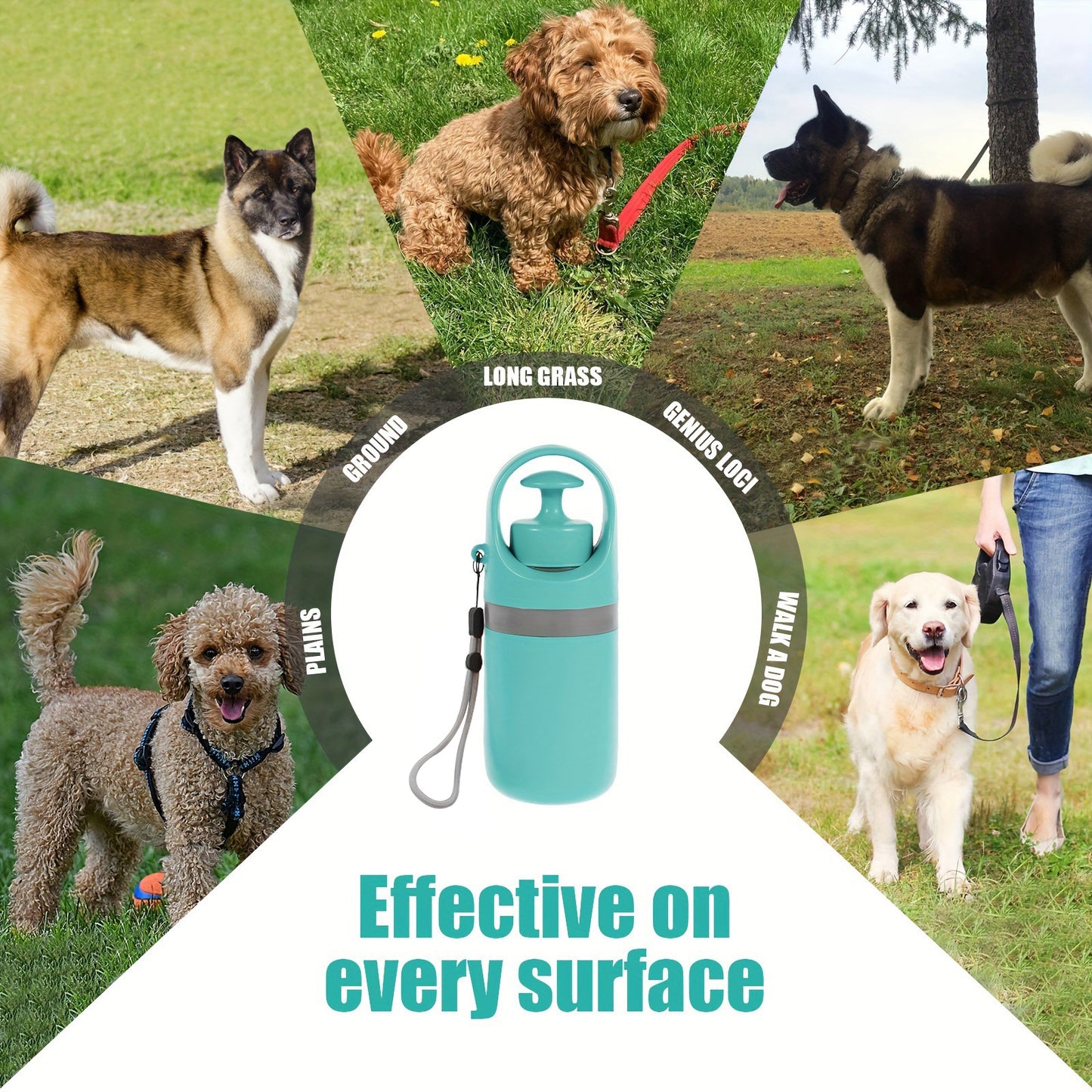 Portable Dog Waste Picker with Bag Dispenser