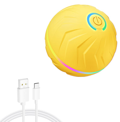 Electric Pet Food Dispensing Ball Interactive Dog Toy