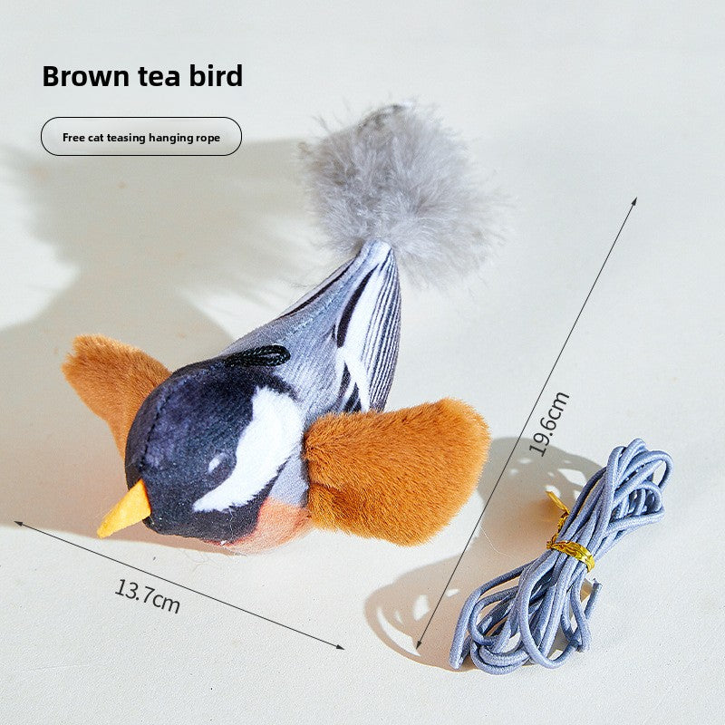 Electric Fluttering Bird Cat Toy with Sound