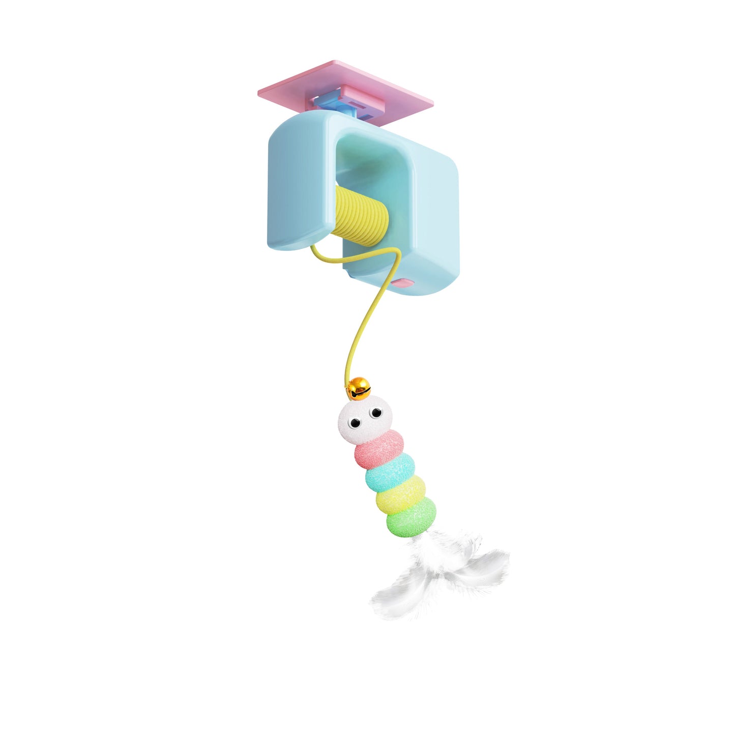 Electric Hanging Cat Toy with Feather