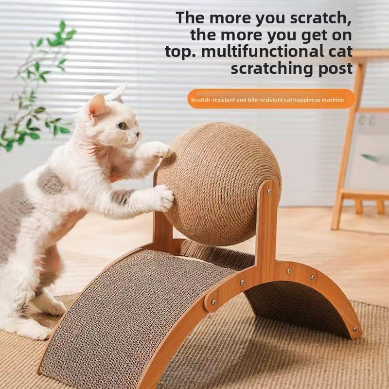 Ferris Wheel Cat Scratcher with Play Balls