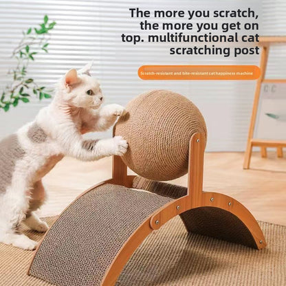 Ferris Wheel Cat Scratcher with Play Balls