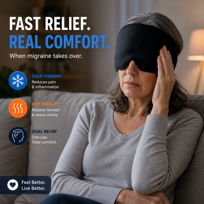 Migraine Quick Relief Hot Cold Therapy Gel Head Cap