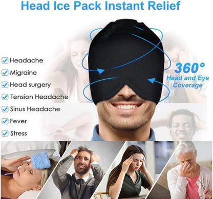 Migraine Quick Relief Hot Cold Therapy Gel Head Cap