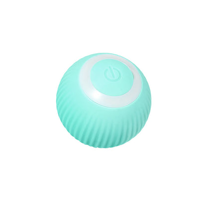Electric Smart Cat Ball Toy with Feather Attachments